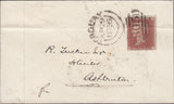 78035 - 1856 'PAINGTON' ERROR OF SPELLING ON ENVELOPE TORQUAY TO ASHBURTON. 1856 envelopment Torquay to Ashburton with Spec C6...