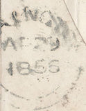 78035 - 1856 'PAINGTON' ERROR OF SPELLING ON ENVELOPE TORQUAY TO ASHBURTON. 1856 envelopment Torquay to Ashburton with Spec C6...