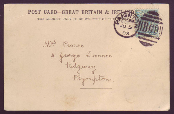 78058 - DEVON. 1903 postcard of Brixham trawlers Paignton ...