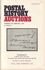 78097 - "POSTAL HISTORY AUCTIONS - ROBSON LOWE." Fine copy...