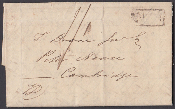 78172 - DEVON. 1838 entire (cross written) Babbicombe to C...