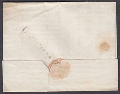 78222 - 1797 NORFOLK/'DEREHAM' HAND STAMP (NK85). Letter Dereham to Wymondham dated 16th April 1797