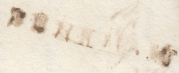 78227 - 1829 MAIL SCARNING (NORFOLK) TO WYMONDHAM 'DEREHAM' HAND STAMP (NK90b).
