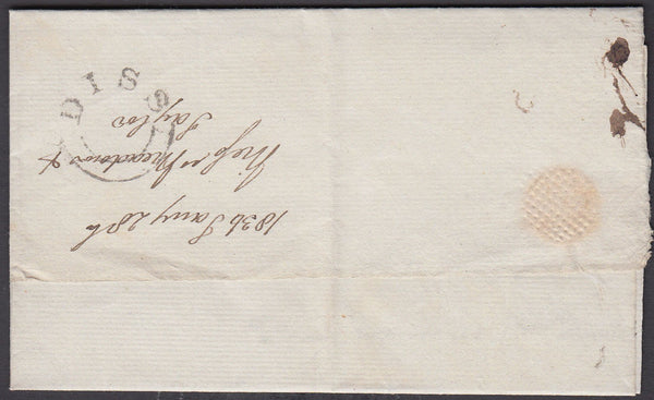 78240 - NORFOLK. 1836 letter Diss to Wymondham dated Janua...