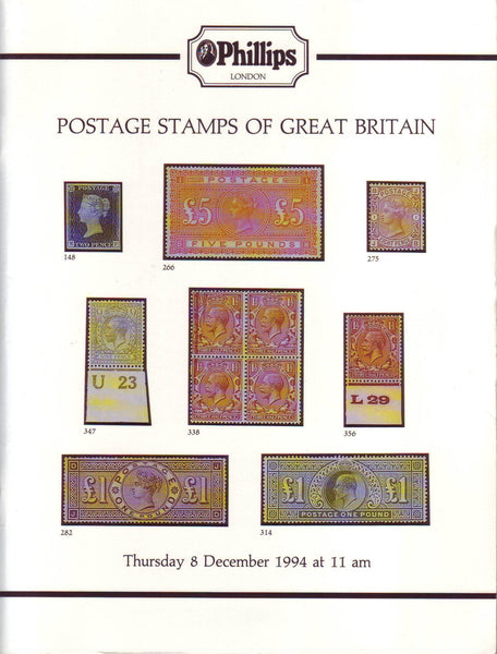 78307 - POSTAGE STAMPS OF GREAT BRITAIN - PHILLIPS AUCTION...