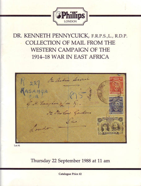 78308 - DR KENNETH PENNYCUICK, FRPSL., RDP. COLLECTION OF ...