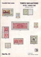 78315 - TEMPLE BAR AUCTIONS - catalogue Feb/Mar 1985 inclu...