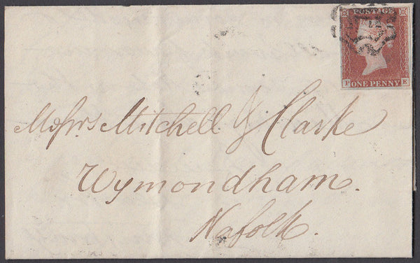 78380 - THE DISTINCTIVE MALTESE CROSS OF NORWICH ON 1844 ENTIRE (Spec B1ts).