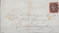 78406 - MONTROSE MALTESE CROSS ON COVER (SPEC.B1tq). 1841 part wrapper