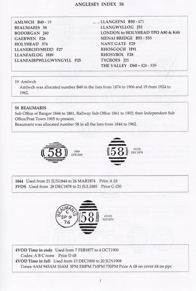 78588 - BARRED NUMERAL CANCELLATIONS OF ENGLAND AND WALES ...