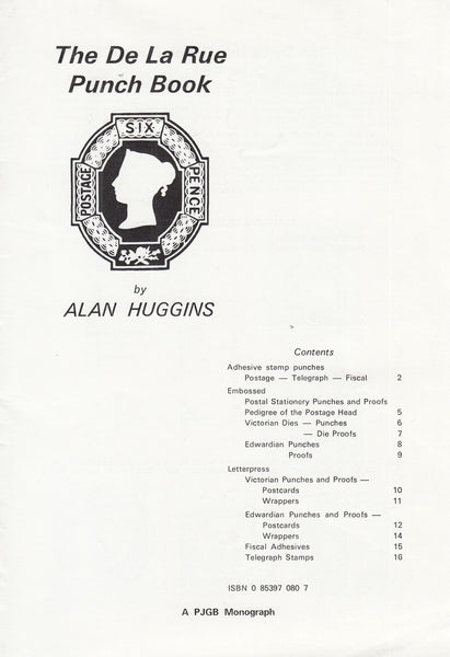 78614 'THE DE LA RUE PUNCH BOOK' by Alan Huggins. Pamphlet...