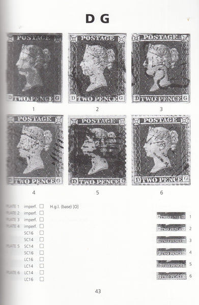 78849 - TWO PENCE BLUE: PLATING GUIDE compiled by Mike Jac...