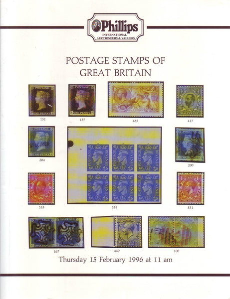 78878 - POSTAGE STAMPS OF GREAT BRITAIN: PHILLIPS AUCTION ...
