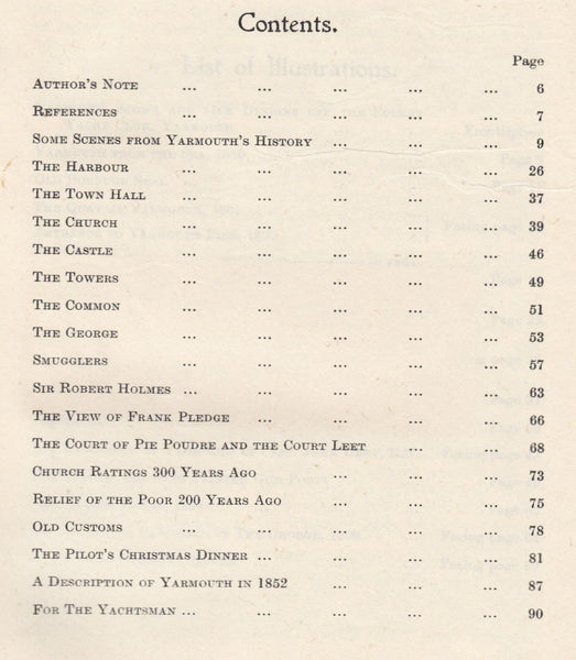 78940 - YARMOUTH: ISLE OF WIGHT: SOME RECORDS OF AN ANCIEN...