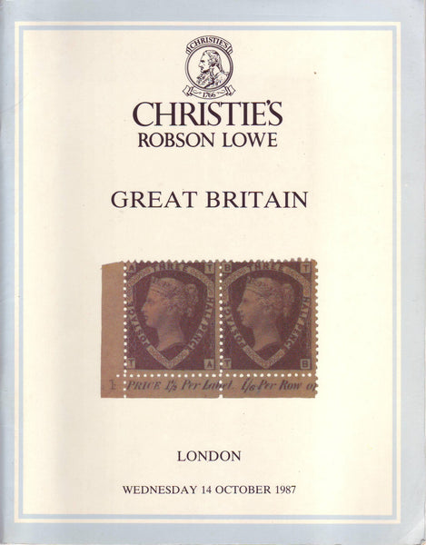 78998 - GREAT BRITAIN: Christie's/Robson Lowe auction cata...