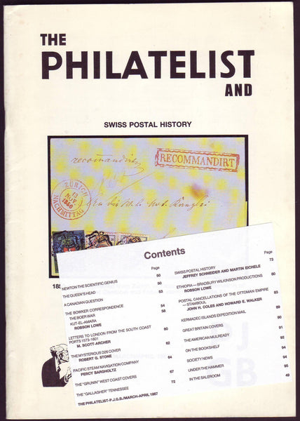 79014 THE PHILATELIST AND PJGB MAR-APR 1987.