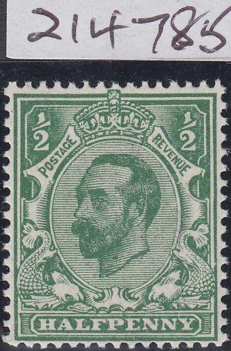 79163 - 1911 ½D DOWNEY DIE A WATERMARK CROWN BLUISH GREEN ...