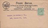 79173 - 1916 ADVERTISING MAIL USED IN LONDON/SPORT. Envelope with ½d profile head use...