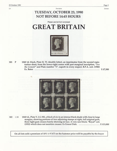 79223 - THE "M" AND "P" HOLDING OF GREAT BRITAIN and BRITISH...