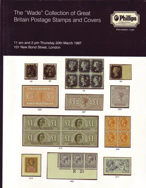 79230 THE "WADE" COLLECTION OF GREAT BRITAIN POSTAGE STAMPS AND COVERS.