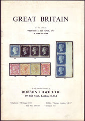 79314 - GREAT BRITAIN: Robson Lowe auction 12 April 1967. ...