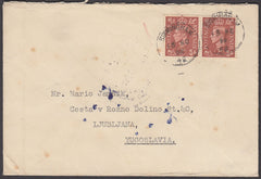 79387 - 1952 MAIL TO YUGOSLAVIA. Envelope (tone spots) Bir...