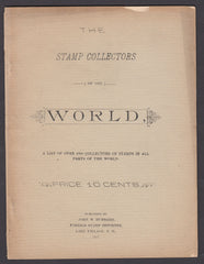 79465 - 1886/1887 AMERICAN LIST OF STAMP COLLECTORS, ALSO A "BLACK LI...