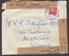 79520 - 1952 OFFICIALLY RESEALED MAIL. Envelope Hampstead ...