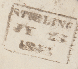 79551 - STIRLING DISTINCTIVE CROSS (SPEC B1tu) USED ON COVER.
