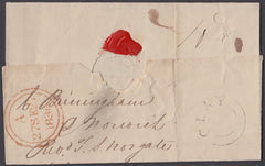 79557 - NORFOLK. 1836 large part wrapper Clay to London wi...