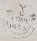 79908 - DIE I RESERVE PLATE 5 (AG) S.C.16 (SG17). 1855 letter Ayr...