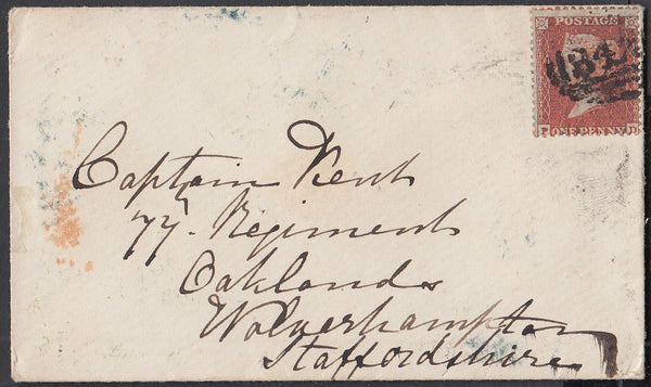 79912 - PL.4 (PD)(SG24) ON COVER. 1855 envelope Hasting...