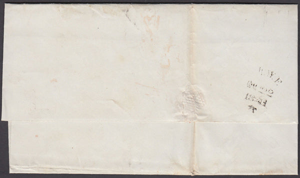 80001 - 1841 SUSSEX/"RYE" SKELETON HAND STAMP (SX1007). Letter...