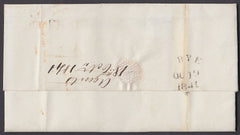 80005 - 1841 SUSSEX/"RYE" SKELETON HAND STAMP (SX1077). Letter...