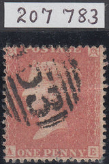 80012 - 1857 PL.49 PALE ROSE ON TRANSITIONAL PAPER (AE)(Spec...
