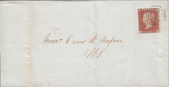 80092 - 1843 EDINBURGH MALTESE CROSS ON COVER/PL.28(CJ)(SG8). Entire