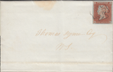 80097 - 1843 EDINBURGH MALTESE CROSS ON COVER/PL.21(MH)(SG8). Entire