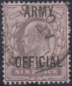 80129 1902 KEDVII ½d, 1d and 6d "ARMY OFFICIAL" overprint.