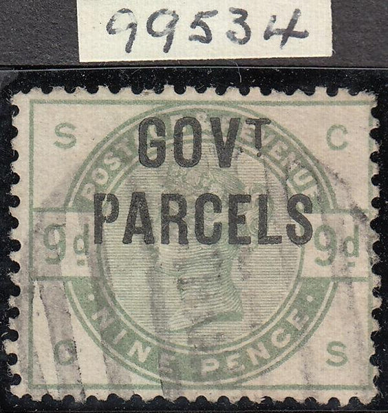 80135 - 1883 9D DULL GREEN 'GOVT PARCELS' (SG195/SG063).