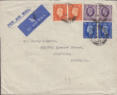 80183 - 1938 MAIL BRADFORD (YORKS) TO AUSTRALIA. Envelope Bradford Yorks to Melbourne Australi...