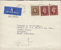 80195 1937 ENVELOPE LONDON TO ADELAIDE.