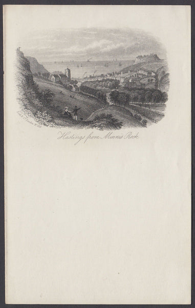 80258 - CIRCA 1820 SUSSEX ILLUSTRATED NOTE PAPER. A fine sheet of headed notepaper circa 1820 ..
