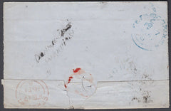 80470 LINCS. 1851 large part wrapper Spalding to Horbling.