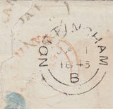 80491 - 1845 LINCS/SWINESHEAD PENNY POST(LI1042). 1845 large part wrapper from Spalding with ...