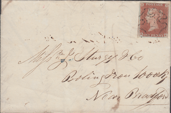 80896 - PL.33(BE)(SG8)/KEIGHLEY MALTESE CROSS. 1843 lette...