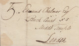 80924 - 1792 LINCOLNSHIRE/HORNCASTLE FIRST TYPE MILEAGE MARK (LI1526)/QUEEN ANNE'S BOUNTY. 1792 wrapper Horncastle to London da...