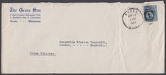 81092 - 1941 ENVELOPE USA TO WINSTON CHURCHILL. Large envelope