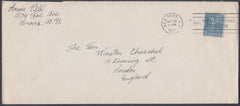 81093 - 1941 ENVELOPE USA TO WINSTON CHURCHILL. Large envelope (241x105) New York USA addre...