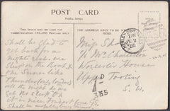 81143 - 1904 UNPAID MAIL HENLEY ON THAMES TO UPPER TOOTING. Post card  to Tooting, postage unp...