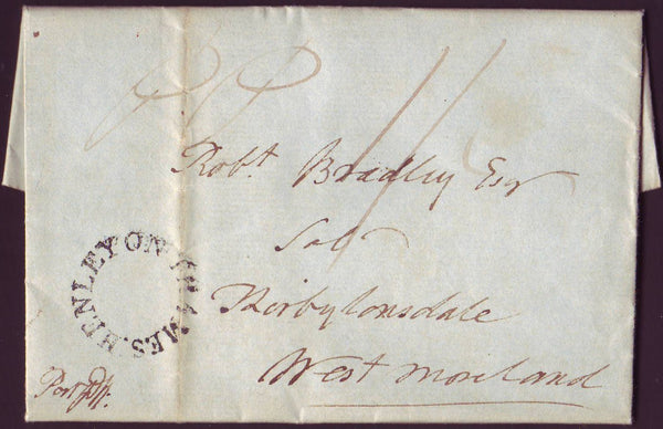 81251 - 1835 OXON/HENLEY ON THAMES UDC(OX128). Entire Hare Hatch Maidenhead to Kirby Longs...